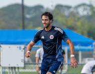 Leonardo Campana en el partido amistoso del New England Revolution