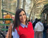 Patricia Fuenmayor en las calles de Nueva York.
