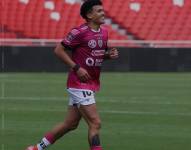 Ronald Briones en un partido con Independiente del Valle