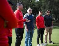 En la presentación de Christian Gómez como nuevo director de formativas de Liga de Quito