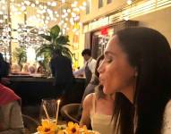 Meghan Markle celebrando su cumpleaños.