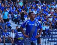 Christian Cueva en un partido de Emelec por la LigaPro.