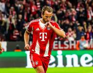 El delantero, Harry Kane, celebra un gol contra el Bayern de Múnich contra el Club Brujas por la Champions League