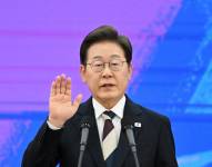 Lee Jae-myung presta juramento como el nuevo presidente electo de Corea del Sur.