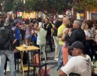 Imagen del baile en la calle Panamá.