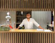 Juan Carlos en su restaurante, en Pamplona.