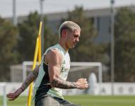 Franco Mastantuono en su primer entrenamiento con el Real Madrid