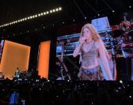 Shakira en el concierto en Quito.