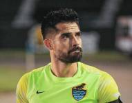 Portero Edson Reséndez en un partido con el Cancún FC