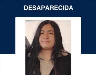 La ficha de la chica desaparecida.