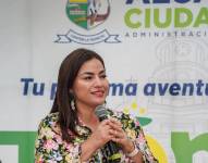 Foto de Miriam Castro, alcaldesa de La Troncal, en una foto tomada este 2025.