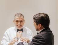 Francisco Molestina en la boda de su hijo