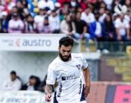 Gian Franco Allala en un partido con Liga de Quito