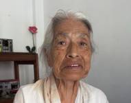 La fotografía de Débora Rybadeneira, de 88 años, en Israel.