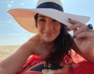 Pamela Cortés, cantante guayaquileña.