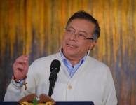 El presidente Gustavo Petro en conferencia de prensa.