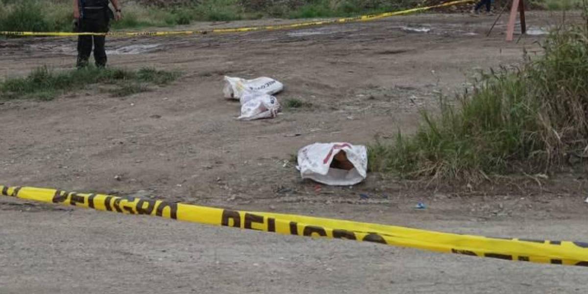 Tres sacos con restos humanos fueron arrojados en un botadero de Socio Vivienda 1, en el noroeste Guayaquil