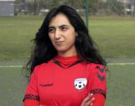 Khalida Popal, excapitana de la selección femenina de fútbol de Afganistán.