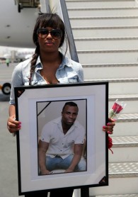Ceremonia de homenaje del club El Jaish al fallecido Christian &quot;Chucho&quot; Benítez