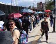 Foto referencial de ecuatorianos en una de las principales calles de la ciudad