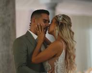 Sebastián Caicedo y su ahora esposa, Juliane Diez.