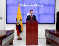Esteban Torres, viceministro de Gobierno, en conversatorio con medios de comunicación.