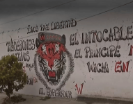 Grafiti de la banda delictiva Los Tiguerones.