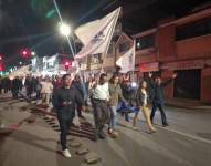 Ciudadanos se movilizan en Loja por el asesinato de Fernando Villavicencio.