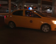 Imagen de un taxi en el norte de Guayaquil.