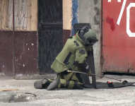 Personal del GIR retiró la mañana de este lunes 15 de diciembre un artefacto explosivo.