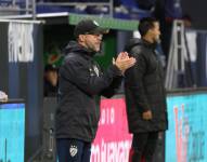 El entrenador de Independiente del Valle, Javier Rabanal, en el partido ante Orense por sexta fecha del hexagonal principal de la LigaPro