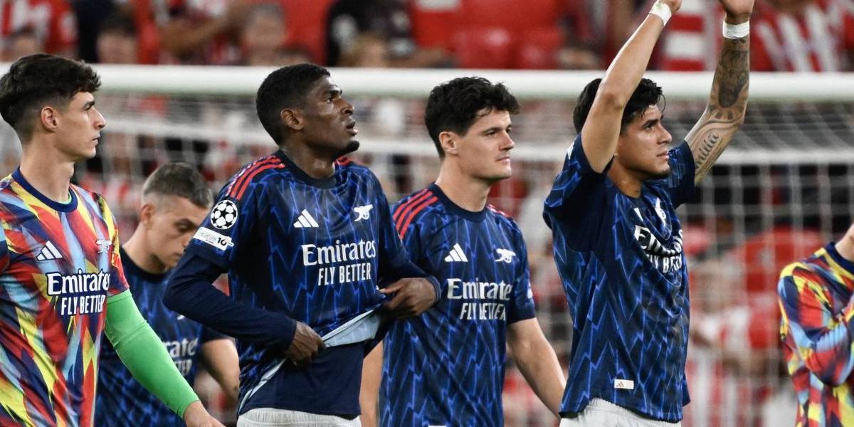 ¡Debutó Piero Hincapié! Arsenal derrotó 2-0 al Athletic Club de Bilbao en la Champions League