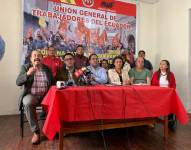 Representantes de organizaciones sociales en una imagen del miércoles 19 de junio.