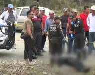 Imagen de una escena de crimen en Guayas.