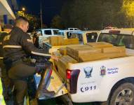 La Policía Nacional utilizó 10 vehículos para decomisar los juegos pirotécnicos.
