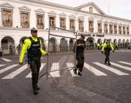 Imagen del 15 de septiembre. Exteriores de la Gobernación de Cotopaxi, sede temporal del Ejecutivo.