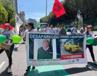 Los familiares y amigos de Carlos Segura Piñaloza organizaron una marcha tras su desaparición.
