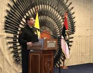 Luis Zaldumbide durante una conferencia en 2018