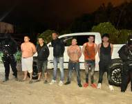 Momento de la captura de los supuestos autores materiales del asesinato del alcalde de Manta, Agustín Intriago.