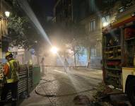 El derrumbe ocurrió en pleno centro histórico de Madrid, entre la plaza de Ópera y la Puerta del Sol.