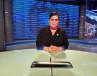 Foto de Mónica Palencia, ministra de Gobierno e Interior (e), en entrevista con Contacto Directo el miércoles 28 de febrero de 2024.