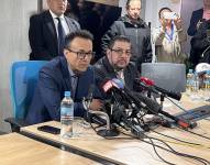 Christian Zurita en una rueda de prensa la mañana de este 17 de agosto.