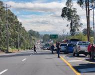 Una de las carreteras afectadas por la obstaculización es la Panamericana Sur.