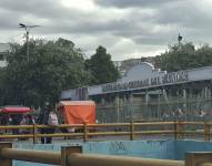 La entrada de la Universidad Central en la avenida América.