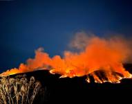 El incendio forestal en el Parque Nacional Cayambe - Coca.