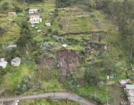 Fuerte deslizamiento de tierra en Cuenca