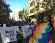Una marcha en Valencia, España, por el Día de las Personas Migrantes, en diciembre de 2023.