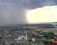 Imagen captada por una cámara de videovigilancia del ECU 911.