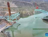 Imagen del puente colapsado.