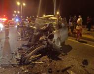 El accidente de tránsito fue en la madrugada.